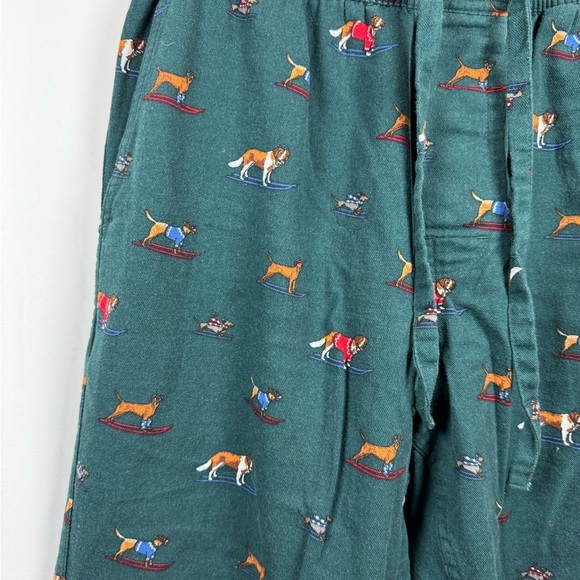J.Crew Men’s Flannel Lounge Pants Green Print S - Picture 2 of 5